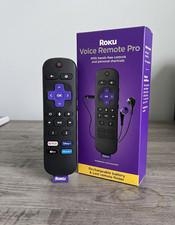 Roku Voice Remote Pro Rechargeable TV Control Hands-free Headphone Mode LostFind picture