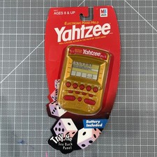Vintage 2002 Electronic Handheld Yahtzee Game Gold Parker Brothers New Sealed picture