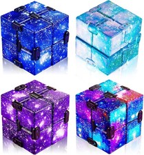 Skylety 4PCS Stress Relief Fidget Cubes – Sensory Toy for Kids & Adults, Starry picture