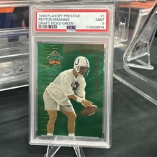 1998 Playoff Prestige #1 Peyton Manning Draft Picks-Green RC Rookie PSA 9 RARE picture