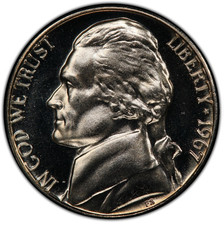 1967 S Special Mint Set Finish Jefferson Nickel 5C picture