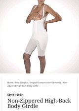 Design Veronique #1653-H 4XL Non-Zippered High Back Body Girdle New Sealed picture