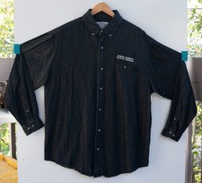 Vintage Cobra Owners Club of America Embroidered Button Up Shirt Grey Size L picture