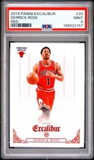 2014-15 Panini Excalibur Derrick Rose #70 Red PSA 9 Chicago Bulls SSP picture