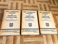The Cambridge History of American Literature, Vol I, II, III HCDJ 1936 Lot of 3 picture