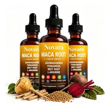 Novara Organics Maca Root for Women Liquid, Ashwaghanda & Contains Beet Root picture