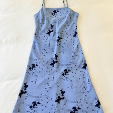 Vintage Charlotte Russe Y2K Blue Floral Maxi Dress Fairycore Slip Dress picture