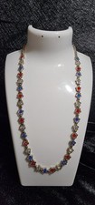 Vintage star necklace with red, white, and blue stones in the center. picture