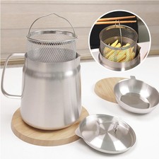 Exquisite 2 in 1 Oil Strainer Pot - Stainless Steel Oil Filter picture