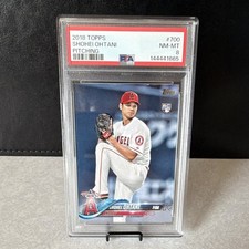 Topps Shohei Ohtani Rookie Card Angels 2018 Topps #700 White Jersey RC PSA 8 picture
