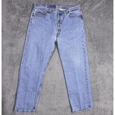 Vintage Levi's 501xx Jeans Men 36x28 USA Made 1995 Button Fly Grunge 90s Light picture