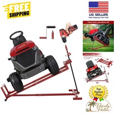 Portable Telescopic Lawn Mower Lift Jack - 880 Lbs Capacity for Easy Maintenance picture