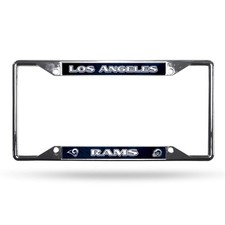 NFL Rico Industries Easy View Chrome License Plate Frame, Los Angeles Rams picture
