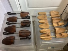 Lot of 12-Xtra Wide, Split Toe, Spring Loaded USA Shoe Trees-Sz L (10.5 - 12) picture