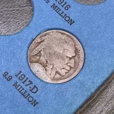 1917 D Buffalo Nickel MS UNC Key Date Indian Bison 5c Excellent 🔥 picture