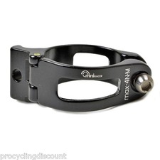 OMNI Racer WORLDS LIGHTEST Front Derailleur Adapter Clamp Shimano: 28.6mm BLACK picture