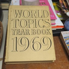 World Topics Year Book Hardcover 1969 World History Reference Francis Coughlin picture