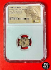 Constantine the Great AD 307-337✦ Roman AE4 ✦ Posthumous ✦ NGC-Great Details  picture