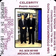 Bob Daly Terry Semel Warner Bros 1996 Celebrity Photo Slide NY 35MM Original picture