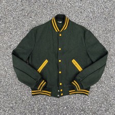 True Vtg 50s/60s Union Made In USA, Deerfoot Sports Apparel Wool Varsity Jacket picture