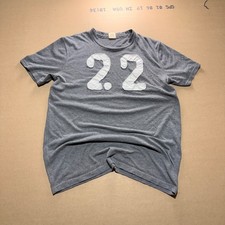 Hollister T-Shirt L Gray Excellent Short Sleeve 22 Graphic Patch Tee picture