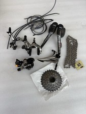 SRAM RED 22 CARBON Mechanical GROUP SET.  2x11 Speed. New waxed chain. picture