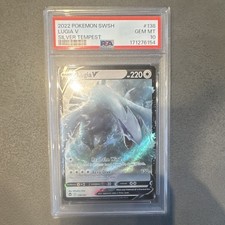 Pokemon TCG Lugia V 138/195 SWSH12 Silver Tempest Holo English PSA 10 picture