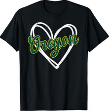 Oregon OR Vintage Athletic Blue Sports Design Style 80s 90s T-Shirt picture