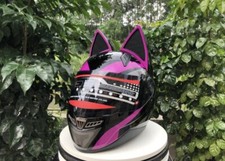 Cat Helmet Lovely Ears Motorcycle Catwoman Cool Biker Women Girl Scooter Sexy picture