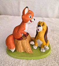 Rare Walt Disney Productions Disney Fox and Hound Figurine on Base picture