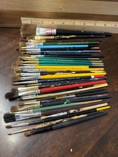 VTG lot Artists Paint Brush Sunburst Ceramics Westwater Royal High Plaid One picture