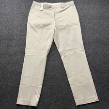 J.Crew Bowery Slim Dress Pants Mens 34x30 Stone Beige Chinos AN573 NEW picture