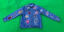 Vintage Ultra Game NBA Multi Team Men's Denim Jacket Size XL. picture