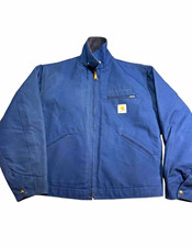 VINTAGE 1999 Carhartt J01 NVY Detroit Jacket - DEADSTOCK / NOS - Made in USA - L picture