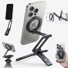 Lamicall MagSafe iPhone Tripod Stand Aluminum 20X Magnetic Selfie Stick Black picture