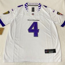 Zay Flowers #4 White Adult Men's Embroidered Jersey Sizes S-4XL picture