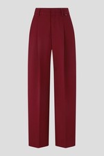 $275 Bogner Women's Fabia Pleated Pants - Bordeaux - Size 10 - New With Tag picture