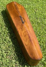 Beautiful 19th Century Violin Case With Banded Veneer. Original Hardware. picture