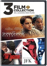 3 Film Favorites DVD: Shawshank Redemption / JFK / The Fugitive - Brand NewNew picture