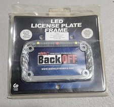 NOS Signal Dynamics Single Row LED License Plate Frame, Red With Amber No.2602 picture
