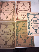 Vintage The Mentor Magazine 1913-1917 Lot of 5 Science Nature Art W/ Prints picture