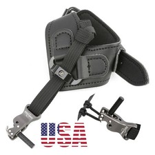 Release Aids Archery Wrist Strap Trigger Index Finger Hook Compound Bows Hunting picture