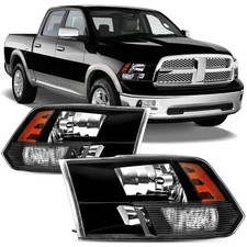 Headlights Assembly For 2009-2018 Dodge Ram 1500 2500 3500, Fit For 09-18 Ram... picture