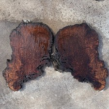 arizona mesquite burl wood bookcase looks like fire top quality amazing wood. picture