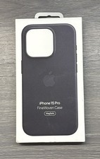 Genuine / Official Apple iPhone 15 Pro FineWoven Case / Cover - Black -BRAND New picture