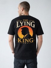 (On BACK) The Lying King T-Shirt, Funny Trump Political Parody Shirt picture