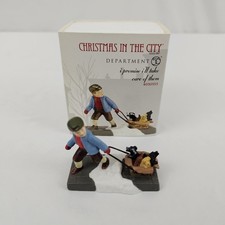 Dept. 56 I Promise I'll Take Care of Them 4030353 Christmas in the City Signed picture