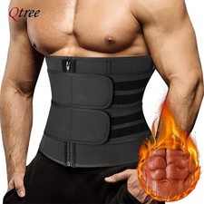 Men Waist Trainer Body Training Shaper Sweat Belt Tummy Control Cincher Girdle picture