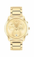 Brand New Movado Bold Element Men’s Gold Tone 42mm Chronograph Watch 3601023 picture