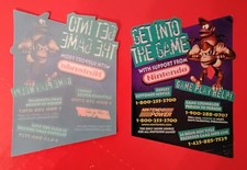 Rare 1990s Vintage Nintendo Power customer support hotline glass cling, nvr usd picture